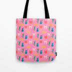 Rainbow Cats in Pencil  Tote Bag Gallery Image 1