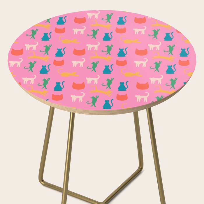 Rainbow Cats in Pencil  Side Table Gallery Image 2