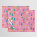 Rainbow Cats in Pencil  Placemat Gallery Image 1