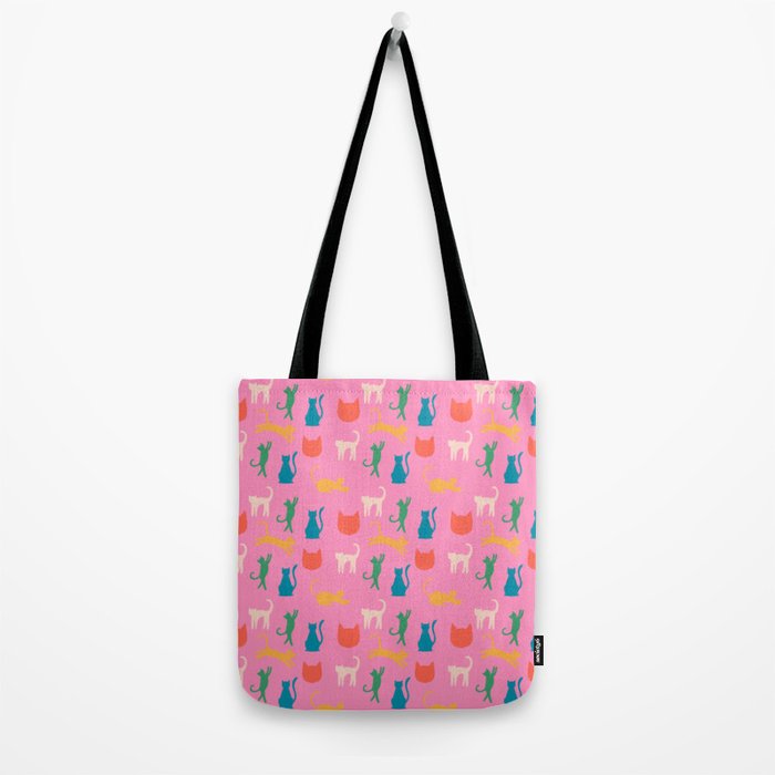 Rainbow Cats in Pencil  Tote Bag Gallery Image 2