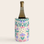 Light Pink and Purple Floral Pattern Wine Chiller Gallery Image 2