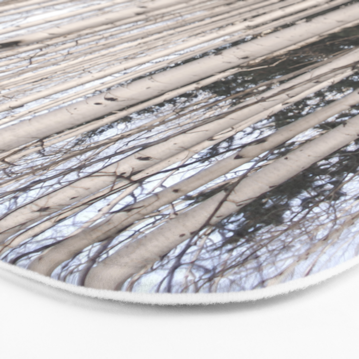 Trees of Reason - Birch Forest Bath Mat Gallery Image 3