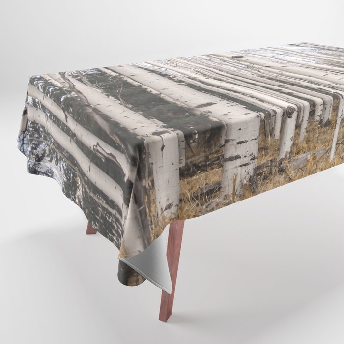 Trees of Reason - Birch Forest Tablecloth Gallery Image 1