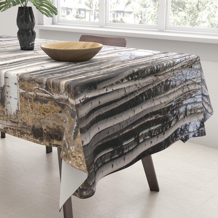 Trees of Reason - Birch Forest Tablecloth Gallery Image 3