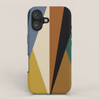 Geometric Triangles V Bold Vintage iPhone Case Gallery Image 1