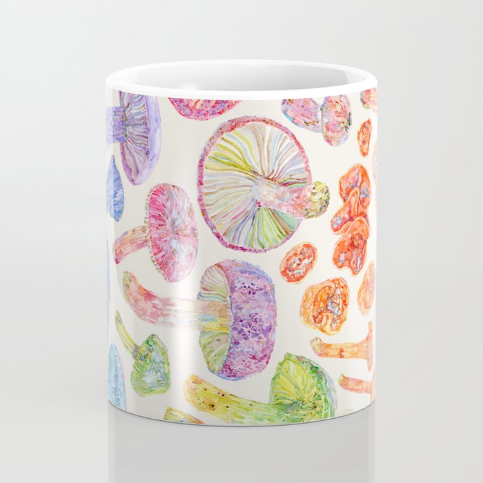 Wild Mushroom Rainbow - Neutral Coffee Mug Gallery Image 4