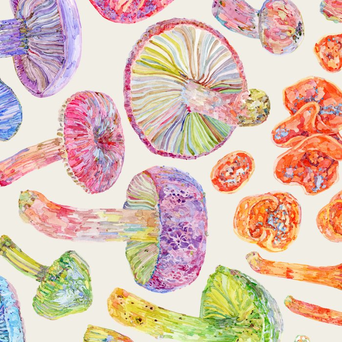 Wild Mushroom Rainbow - Neutral Coffee Mug Gallery Image 2