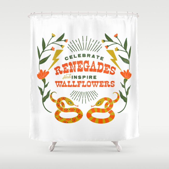 Celebrate Renegades & Inspire Wallflowers Shower Curtain Gallery Image 1