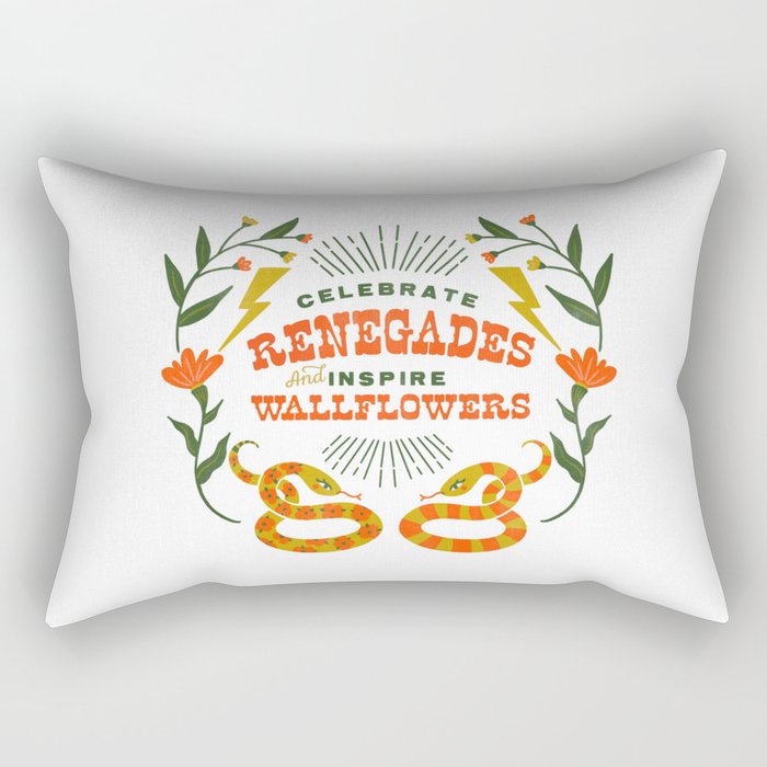 Celebrate Renegades & Inspire Wallflowers Rectangular Pillow Gallery Image 1