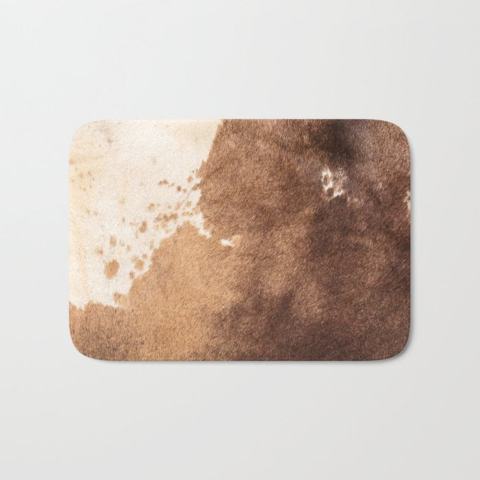 Faux Cowhide Leather [ii.2021] Bath Mat Gallery Image 1