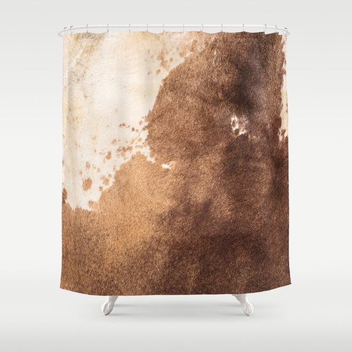 Faux Cowhide Leather [ii.2021] Shower Curtain Gallery Image 1