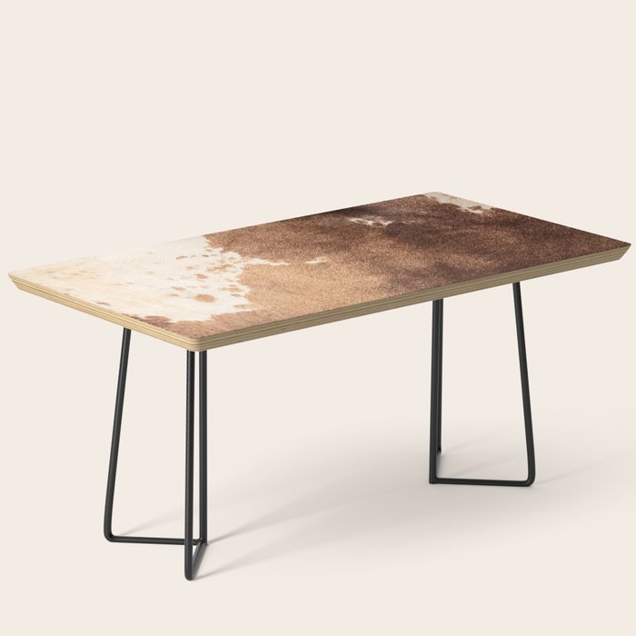 Faux Cowhide Leather [ii.2021] Coffee Table Gallery Image 1