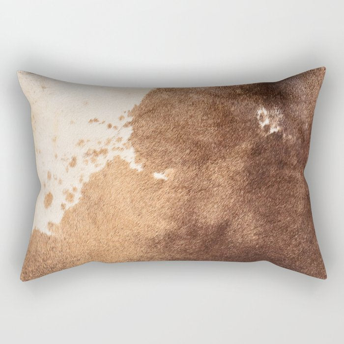 Faux Cowhide Leather [ii.2021] Rectangular Pillow Gallery Image 2