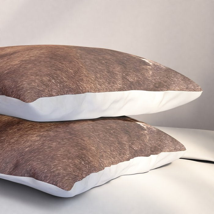 Faux Cowhide Leather [ii.2021] Pillow Sham Gallery Image 3
