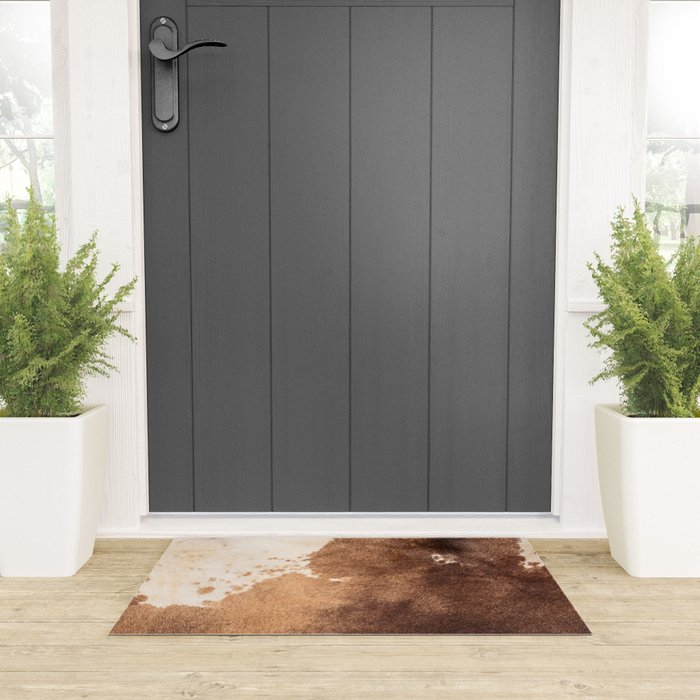 Faux Cowhide Leather [ii.2021] Welcome Mat Gallery Image 3