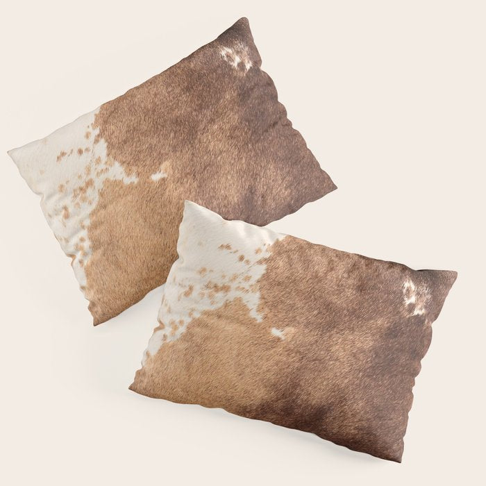 Faux Cowhide Leather [ii.2021] Pillow Sham Gallery Image 3
