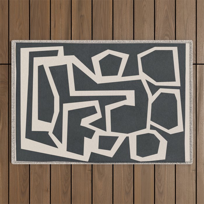 Fragmented Paths 1 Outdoor Rug Gallery Image 1