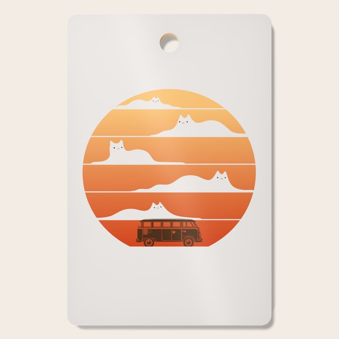 Cat Landscape 106 Cutting Board Gallery Image 1