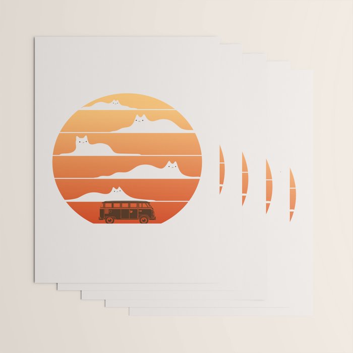 Cat Landscape 106 Wrapping Paper Gallery Image 3