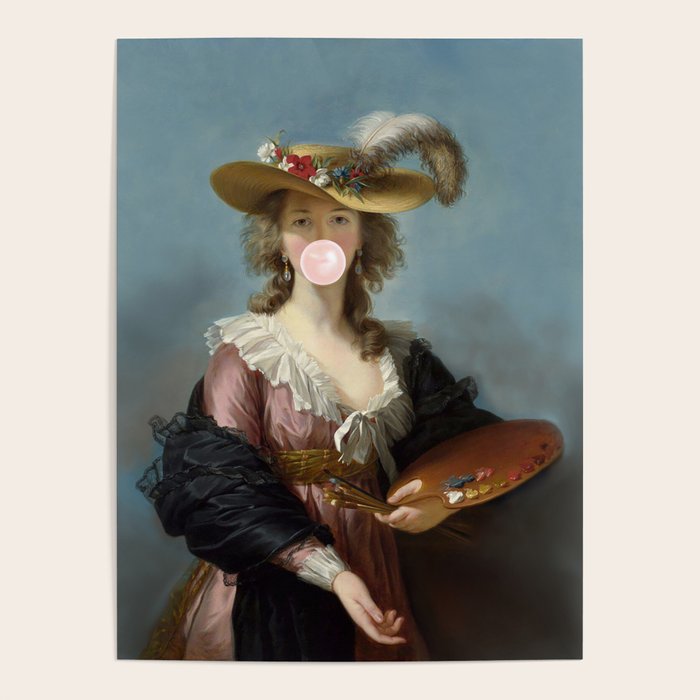 Bubble Gum Diva in a Straw Hat Poster Gallery Image 1