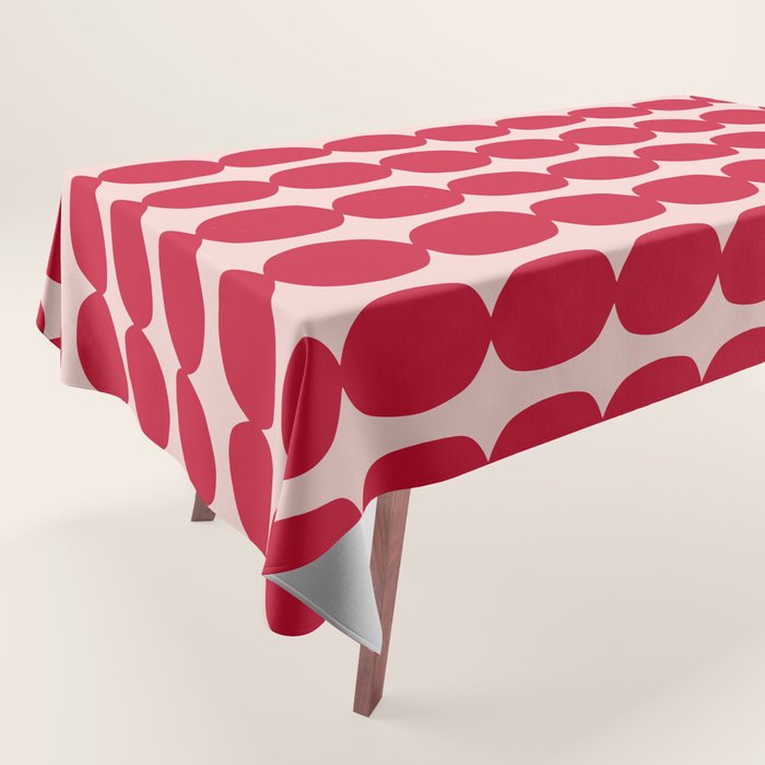 Cherry and Strawberry Cream Puff Bubble Chain Tablecloth Gallery Image 1