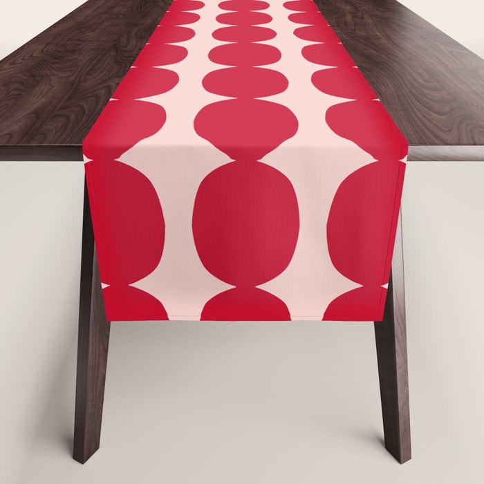 Cherry and Strawberry Cream Puff Bubble Chain Table Runner Gallery Image 1