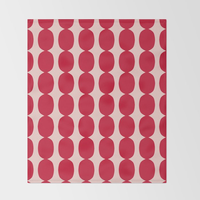 Cherry and Strawberry Cream Puff Bubble Chain Throw Blanket Gallery Image 2