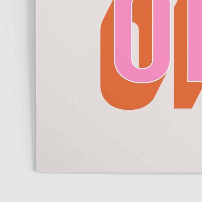 Good Vibes Only (Pink Orange) Poster Gallery Image 3