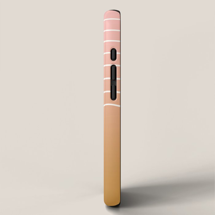 Ombre Arch XIII Pastel Sunset Gradient Modern Geometric Lines iPhone Case Gallery Image 2