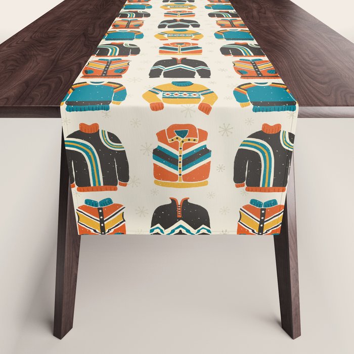 Vintage Skiwear Table Runner Gallery Image 1