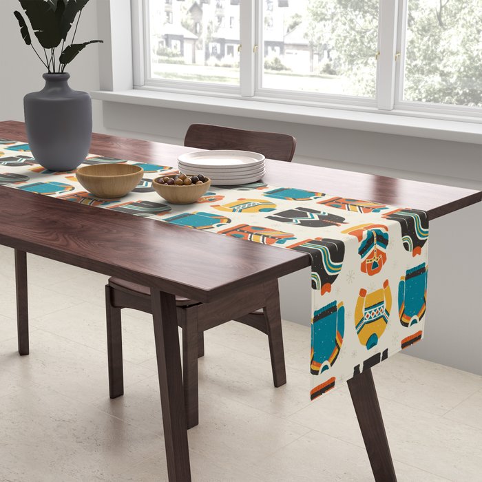 Vintage Skiwear Table Runner Gallery Image 2