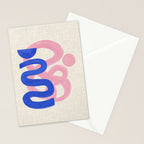 Pink Bloop Stationery Card Gallery Image 2