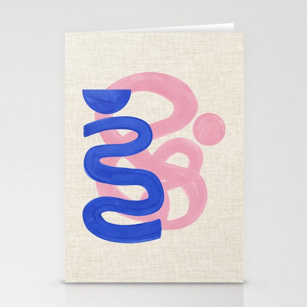 Pink Bloop Stationery Card Gallery Image 2