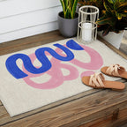 Pink Bloop Outdoor Rug Gallery Image 2