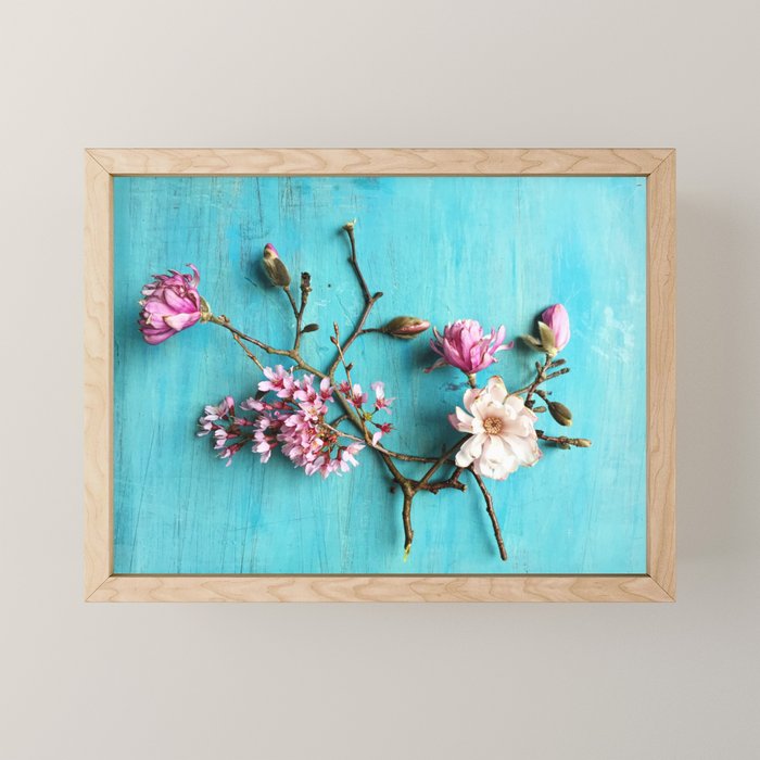 Flowers of Spring - colorful floral still life photograph Mini Art Print Gallery Image 1