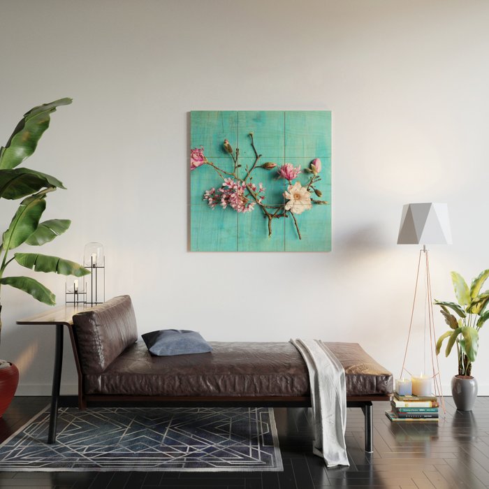 Flowers of Spring - colorful floral still life photograph Wood Wall Art Gallery Image 2