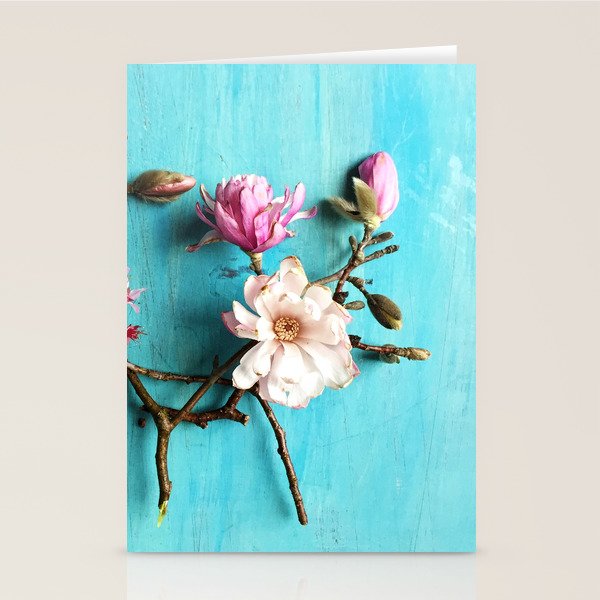 Flowers of Spring - colorful floral still life photograph Stationery Card Gallery Image 1