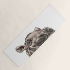 Peeking Baby Hippo Yoga Mat Gallery Image 1