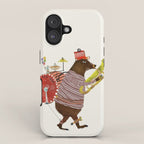 one bear band iPhone Case Gallery Image 1