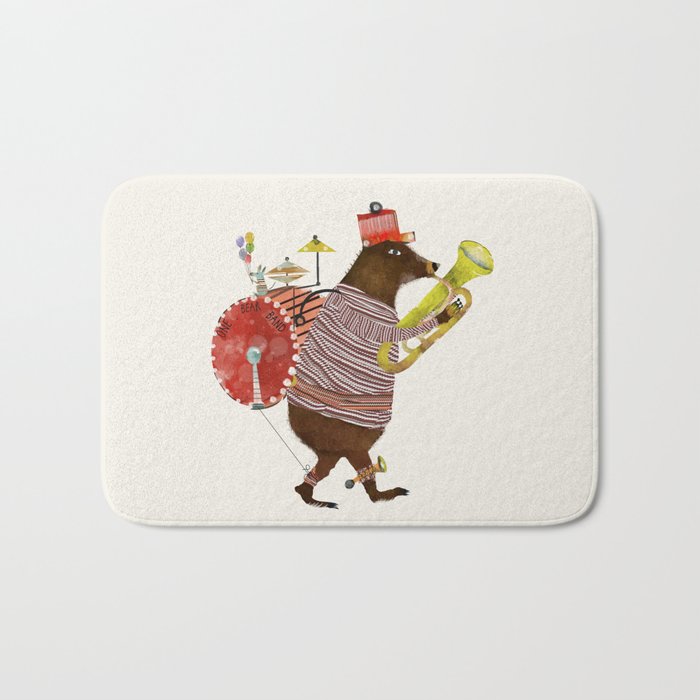 one bear band Bath Mat Gallery Image 1