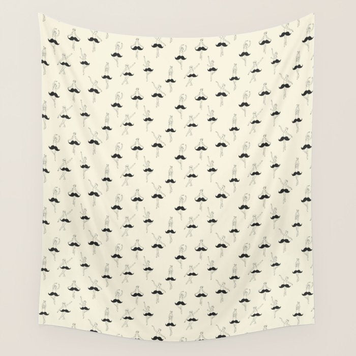 The Ballet of Mustache Wall Tapestry Gallery Image 4