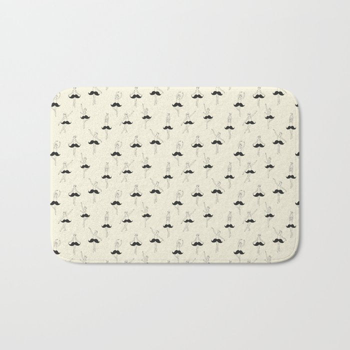 The Ballet of Mustache Bath Mat Gallery Image 1