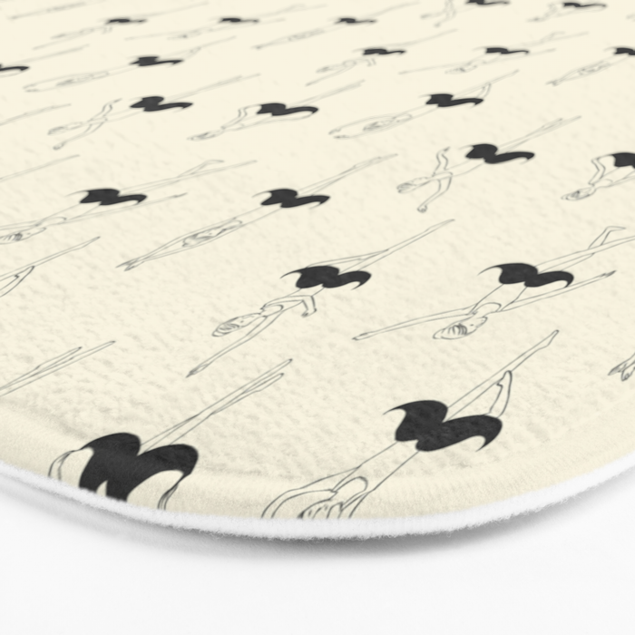 The Ballet of Mustache Bath Mat Gallery Image 3
