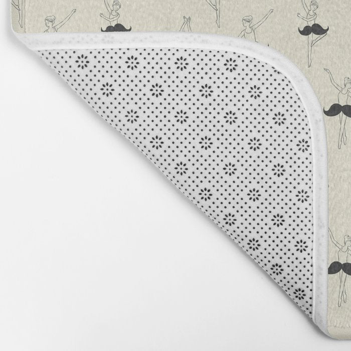 The Ballet of Mustache Bath Mat Gallery Image 2