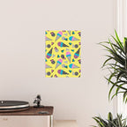 Cruncher - memphis throwback ice cream cone desert 1980s 80s style retro geometric neon pop art Poster Gallery Image 2
