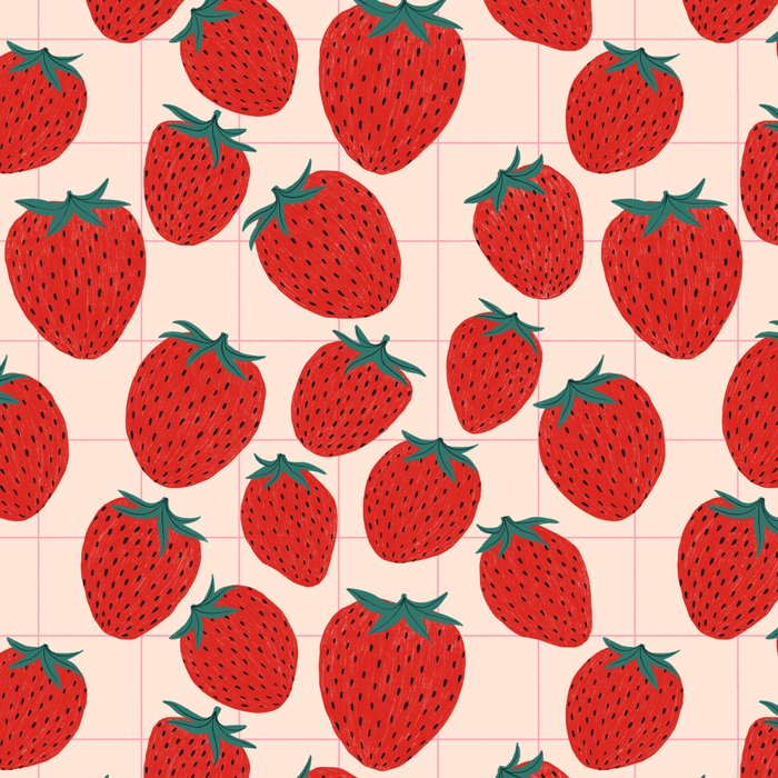 Red strawberries pattern Coffee Mug Gallery Image 2