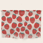 Red strawberries pattern Wall Hanging Gallery Image 1
