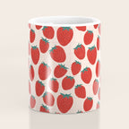 Red strawberries pattern Coffee Mug Gallery Image 4