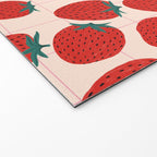 Red strawberries pattern Welcome Mat Gallery Image 2