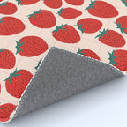 Red strawberries pattern Rug Gallery Image 4